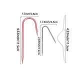 Mixed Color U-Shaped Aluminum Cable Needles Set