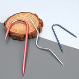 Mixed Color U-Shaped Aluminum Cable Needles Set