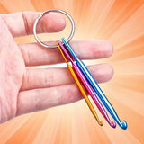 Mini Aluminum Crochet Hook Set with Keychain