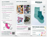 Brochure with sock design instructions and examples.