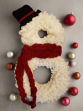 Home Decor Yarn Snowman Wreaths