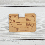 Sheep Knitting Needle Gauge and/or Wraps Per Inch Tool