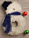 Home Decor Yarn Snowman Wreaths