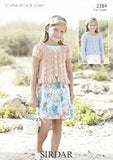 Sirdar 2384 Girl's Round Neck Cardigans Knitting Kit