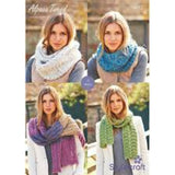 9015 Stylecraft Alpaca Tweed Pattern Leaflet Shawl, Scarf & Snoods pattern leaflet
