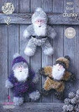 King Cole Tinsel Chunky Yarn Pattern Leaflets