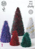 King Cole Tinsel Chunky Yarn Pattern Leaflets