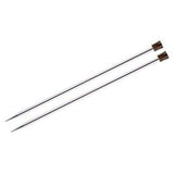12mm Knitter's Pride NOVA PLATINA SINGLE POINTED NEEDLES 25 CM (10″) - A River Of Yarn
